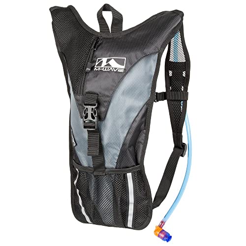 Sac d'hydratation M-Wave de 2l noir pour courir sans avoir soif ni encombrement