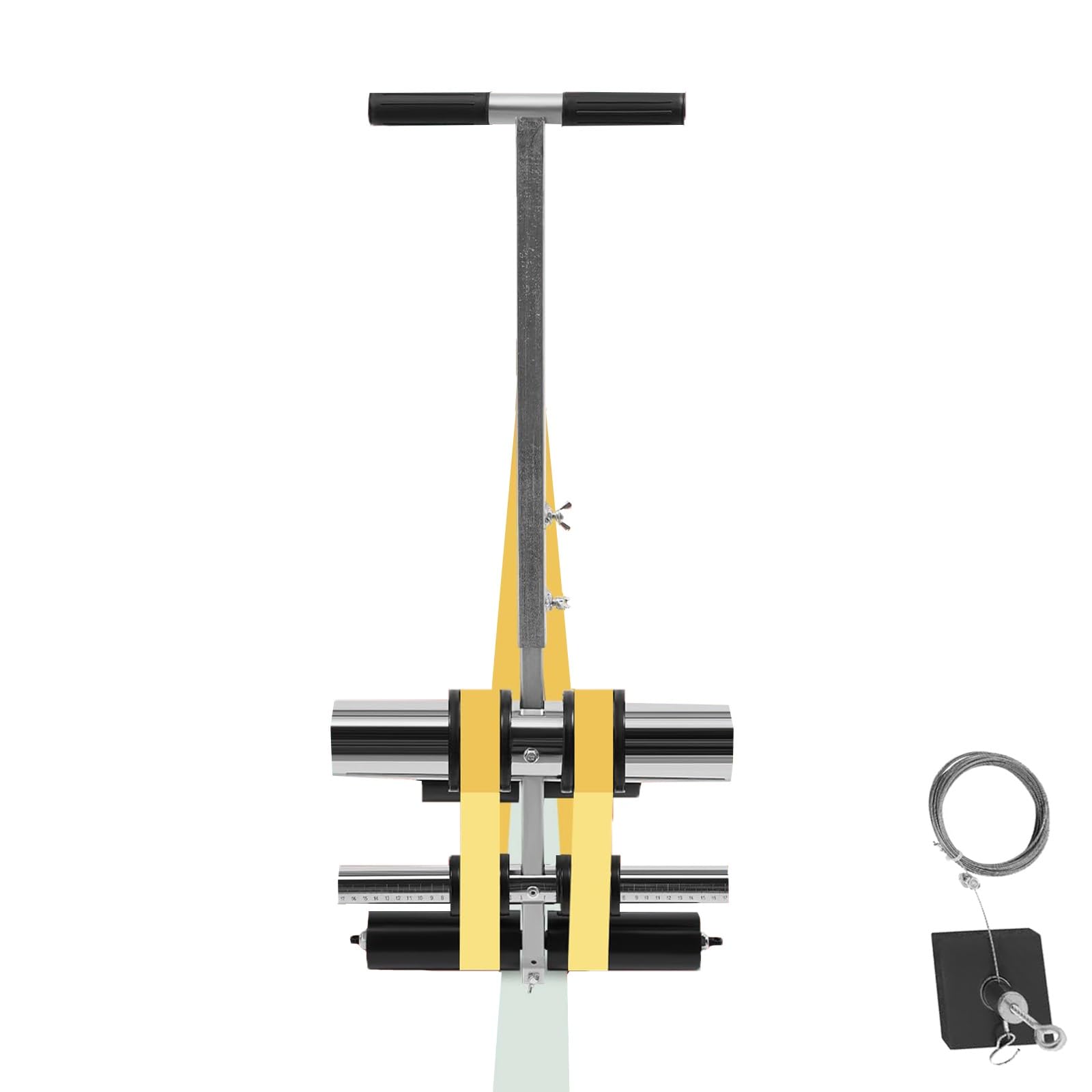 asdchZen Line Striping Machine With Circle Drawing Kit, Adjustable Height & Distance, Hand-Pushed For Playgrounds, Tracks, Courts, Parking Lots,