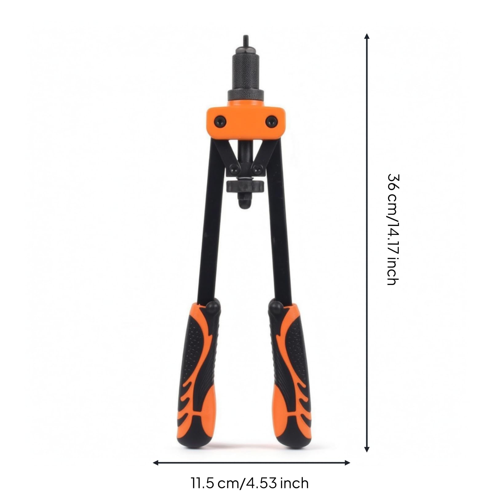 Rivettatrice Manuale Doppia Impugnatura Robusta Tirainserti con Valigetta Ergonomico Utensile per Installatori, Meccanici, Carpenteria in Metallo, 89150