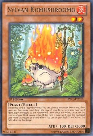 Yu-Gi-Oh! - Sylvan Komushroomo (LVAL-EN016) - Legacy of The Valiant - Edición ilimitada - Raro