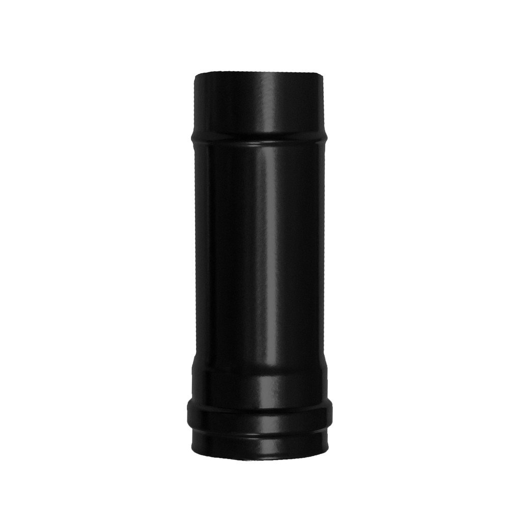 WOLFPACK Pellet Stove, Enamelled Steel, Diameter 80 mm, Length 25 cm, Black, Wood Burning, High Resistance, Multi-Coloured