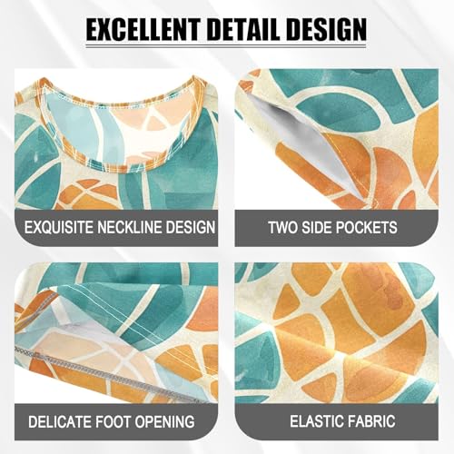 ALAZA Basketball Blue Yellow Pajamas Set Short Sleeve Cotton Sleepwear Summer Pjs 2 Piece 5-14Y4