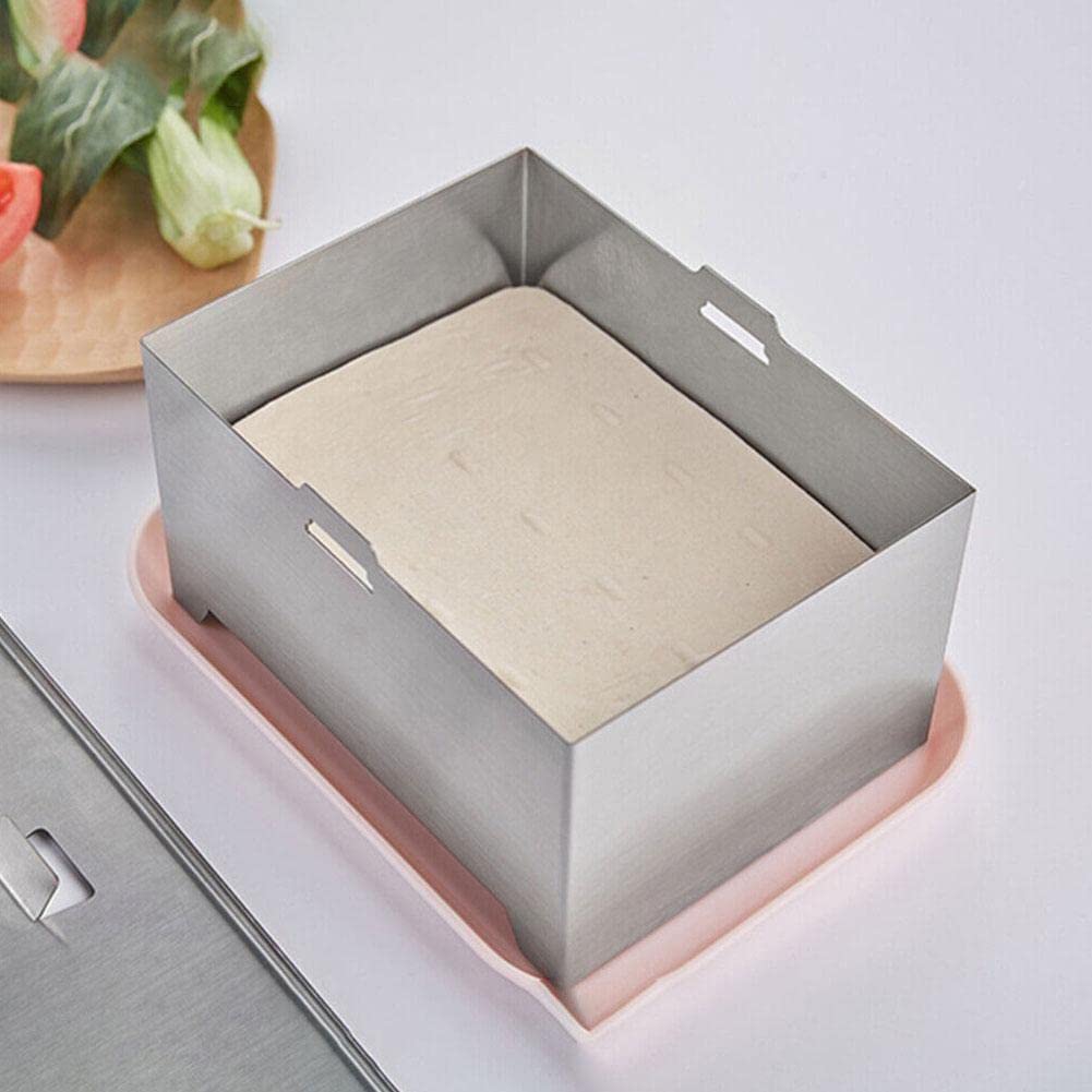 Tofu Presse Aus Edelstahl - DIY Tofu Form 13,7x13,7x9,2cm Für Haushalt & Restaurant