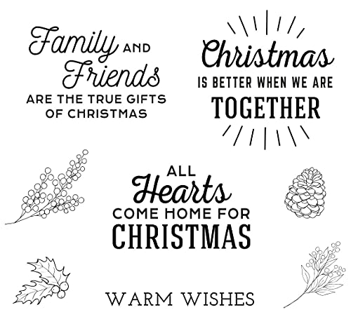 Home for Christmas Sentiments, Clear