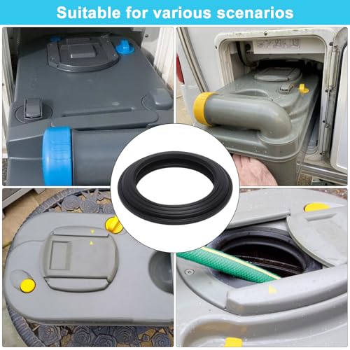 Toilettendichtung kompatibel mit Thetford C200/C250/C260/C400 – Lippendichtung für Wohnmobil Kassette – Hochwertige Silikondichtung gegen Gerüche und Lecks, DIY-Ersatz für Caravan-Thetford-Toilette