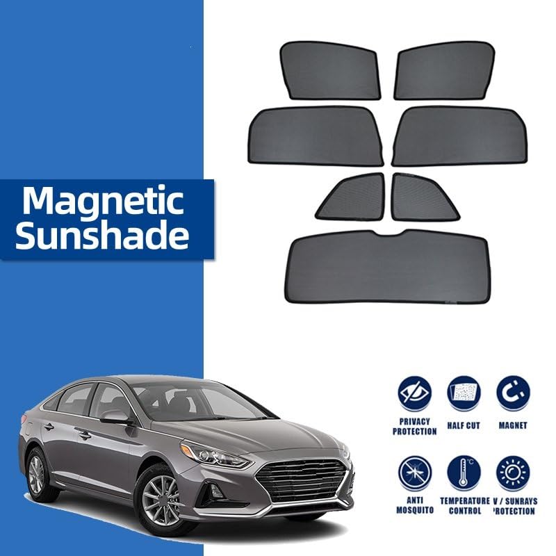 Pare-soleil magnétique Hyundai Sonata 2014-2020 pour pare-brise avant et arrière - 2
