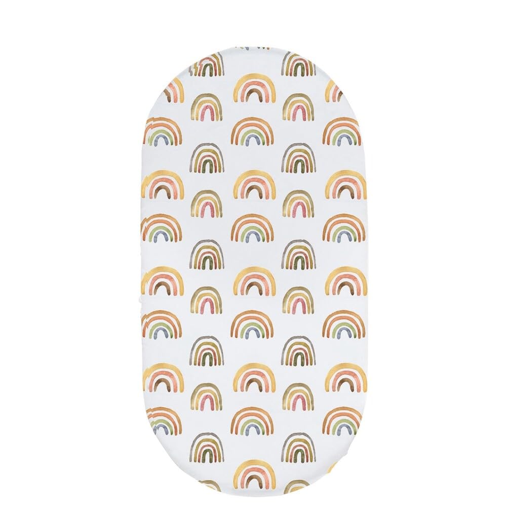 Stretchy Ultra Soft Fitted Bassinet Sheet Moses Basket Fitted Sheets for Boy and Girl Stroller, Crib, Pram, Baby Changing Basket and Changing Pad Cover, 82x41x8cm
