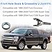 WMPHE Outer Stub Axle Shaft & Inner Knuckle Oil Seal Compatible with 1999-2004 Ford F250 F350 Excursion 3/4 and 1 ton 4X4 trucks with Dana 50/60 Replacement for 2002692 4C3Z3B387AA 50491 F81Z3254CB