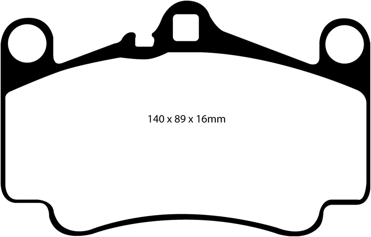 EBC Brakes Redstuff 3000 Series Sport Brake Pad Set DP31515C to Fit PORSCHE