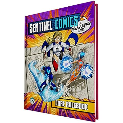 Greater Than Games | Sentinel Comics: Core Rulebook | Tabletop Role Playing Game | Superhero Storytelling | Become The Hero, Fight The Villain Cover