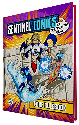 Greater Than Games SRPG-CORE Sentinel Comics: Core Rulebook | Tabletop Role Playing Game cover