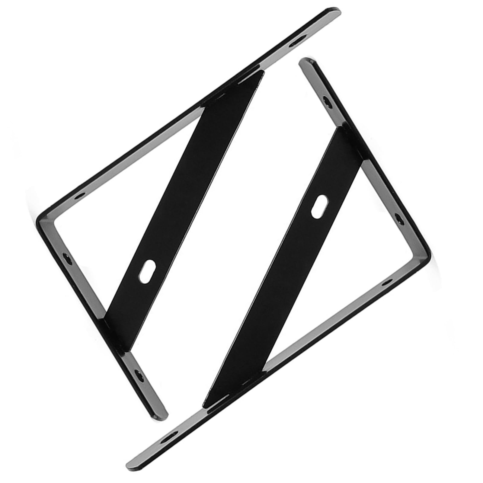 Strong Black Coated Wall Brackets Shelf for Heavy Loads Cold Rolled Steels Easy Mounting in Bedrooms Closets Kitchen Wall Shelf Brackets