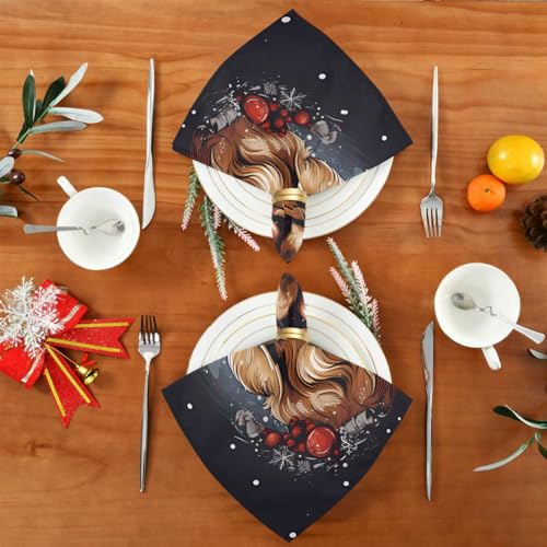Servilletas de Tela Christmas de 20x20 pulgadas x6 miniatura 5