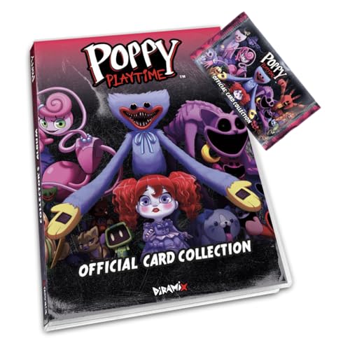 Funky Box Poppy Playtime Starter Pack Starterpaket mit Sammelalbum und 1 Kartenumschlag Sammeln Sie Huggy Wuggy und Catnap