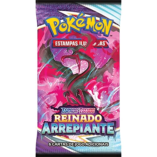 Box Treinador Avançado Pokemon EE6 Reinado Arrepiante Copag - 30647, Azul