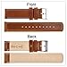 Ritche Leather Watch Strap with Quick Release Pins, 19mm Replacement Watch Band for Men and Women, Fits Smartwatches & Traditional Watches