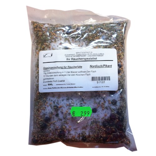 Gewürzmischung für Räucherlake Sorte Nordisch Pikant 500g