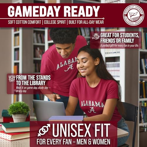 Image of NCAA Gameday Cotton T-Shirt for Men and Women | Officially Licensed NCAA Tee - Preshrunk Ring-Spun Cotton - Screen-Printed Team Logo