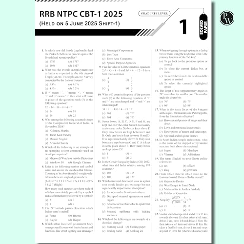 PW All-in-One RRB NTPC Book 2025 & CBT-1 2026 Guide - Image 5