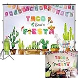 Mehofoto Mexico Fiesta Backdrop Taco Bout a Fiesta Party Photography Background 7x5ft Vinyl Fiesta Theme Dress-up Party Supplies Banner Fiesta Event Decoration