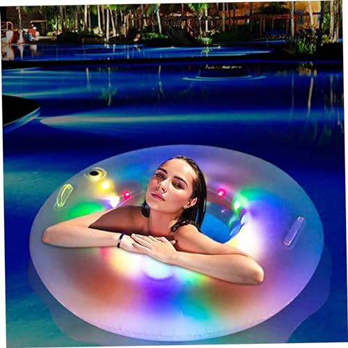 Bouée de natation lumineuse pvc et flotteurs piscine été transparents