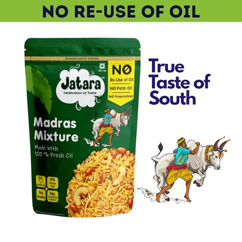 Image of Jatara Madras Mixture 210g | Authentic South Indian Madras Mix | Traditional Crispy Namkeen