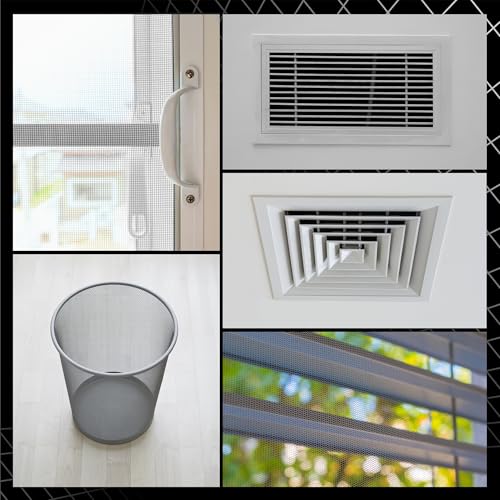 6-pack wire mesh screen 128 inch  20 mesh stainless steel durable easy to cut smooth edges amp rust-proof  ideal metal mesh screen for diy projects windows vent filter garden etc