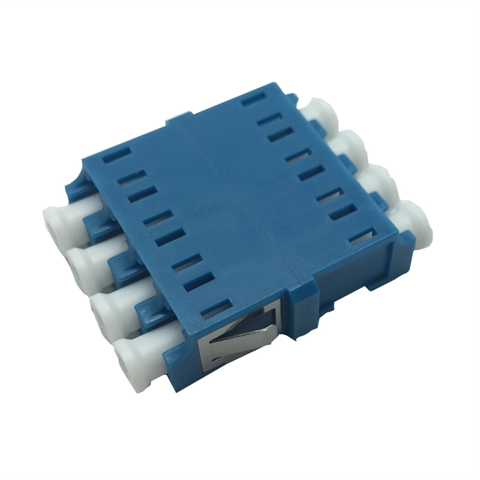Accessoires de Fibre Optique 25 pcs LC UPC Adaptateur Quad à Fibre Optique LC Coupleur à Fibres optiques/Atténuateur Fibre Blanche DE Fibre Quad 4 Ports CONNECTEUR DE Fibre Connecteur