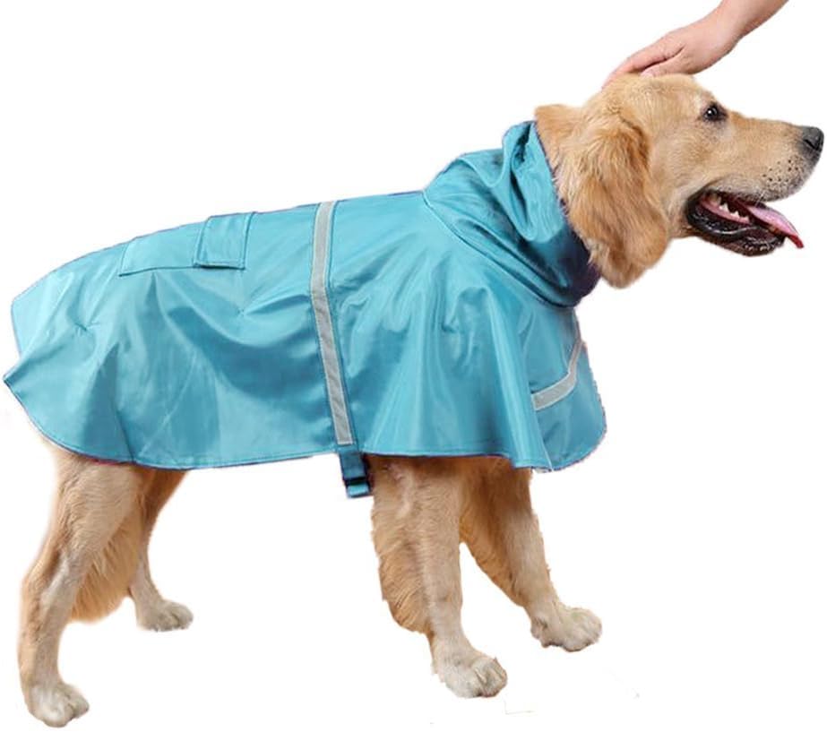 Imperméable pour chien XL bleu lac veste de pluie chat cape imperméable
