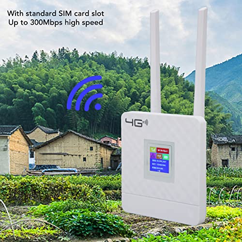 Image of Sanpyl 4G WiFi Router, 4G LTE Wireless Router 300Mbps High Speed with Standard SIM Slot, for Desktop Computer Monitor TV