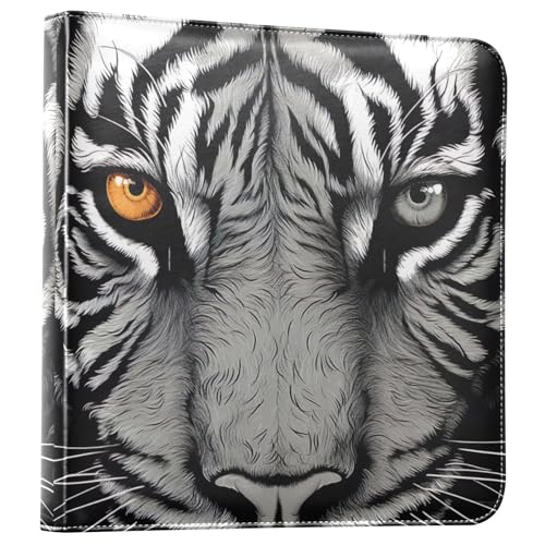 Álbum de Fotos Autoadhesivo Manual Staring Tiger Eyes con Anillas de 3 Argollas 40 Páginas 8x10 para Memorias miniatura 1