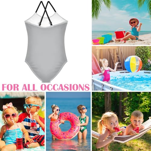Image of Girls One Pieces Swimsuit Cute Beach Swimwear with Adjustable Strap 3-10 Years