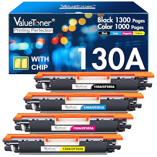 Valuetoner 130A CF350A Remanufactured Toner Cartridge 4-Pack