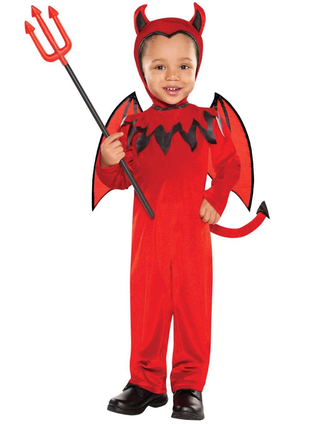 amscan (PKT) (997530) Child Boys Devil Toddler Costume (4-6yr), Red