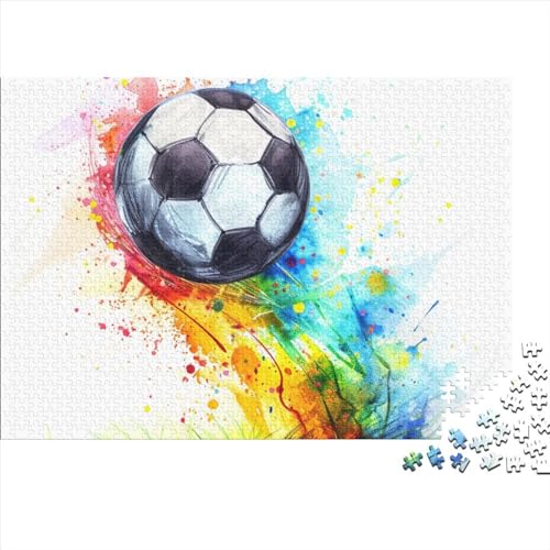 Football 300 Piece World Cup Wooden Jigsaw Puzzle - Brain Game, Educational Fun & Relaxing Home Décor (Group Activity, 12+)