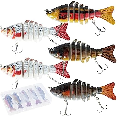 5Pcs Multi Jointed Fishing Lures for All Species Cover