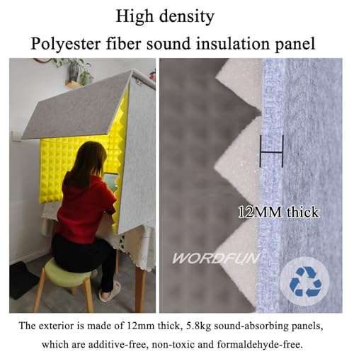 Cabine de chant portable de table pour voix studio nettes