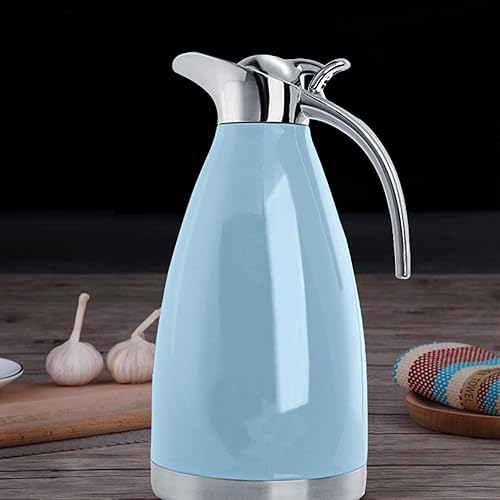 Miniatura 7 de Bonnoces Jarra térmica de acero inoxidable de 68 onzas termo aislado al vacío de doble pared con tapa jarra de cafété retención de calor y frío 2