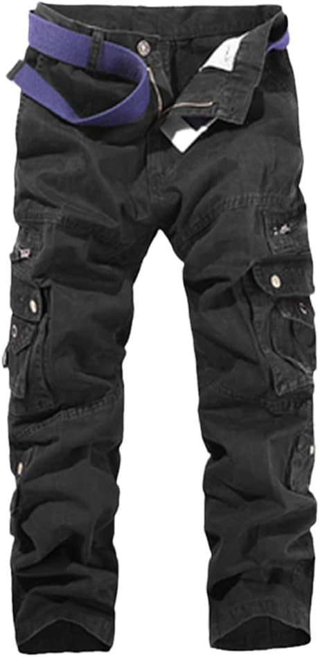Men Cargo Pants Casual Multi-Pocket Cotton Overall Trousers Autumn Army Joggers Pants