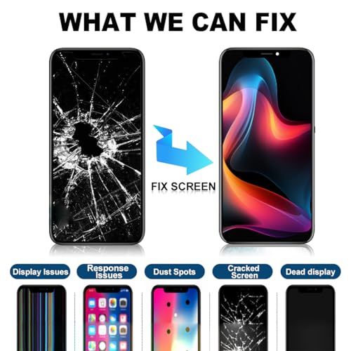 for iPhone 13 Screen Replacement Kit 6.1 inch Full HD LCD Display 3D Touch Digitizer Full Assembly， with Repair Tools+True Tone Programmable Compatible with A2633, A2482, A2631, A2634, A2635 - Thumbnail 5