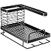 Produktbild Oriware Spülbecken Organizer für die Küche Caddy Ordnungshelfer Küchenutensilienhalter Rostfreier Edelstahl Schwarz  25 x 15 x 15 cm