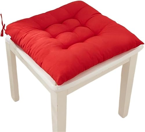 Miniatura 5 de Cojín de asiento Cojín Suave Y Cómodo para Silla Cuadrada, Almohada De Color LISO para Decoración De Sofá, Estudiante, 15.7x15.7 in Asiento de