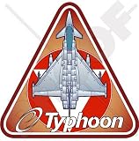 Eurofighter EF2000 TYPHOON Austrian Air Force AUSTRIA, Forza Aerea Aeromobile 95mm Vinile Adesivo