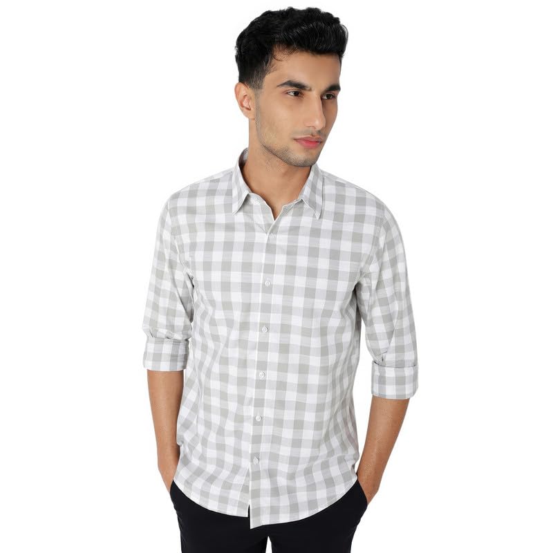 Image of Mens Striped Slim Fit Cotton Casual Shirt | Full Sleeves Mens Shirts | Stylish Shirt for Men