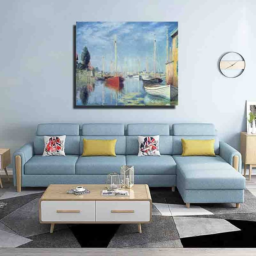 Amazon｜クロード・モネ《ヨット02》インテリア絵画 部屋装飾