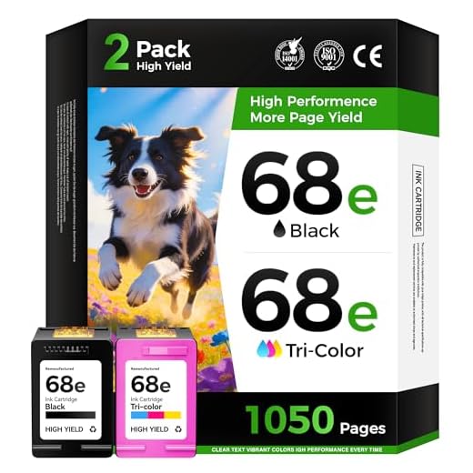 High Yield Replacement HP 68 Ink Cartridges