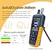 Air Quality Monitor Dust Particle Counter,High Sensitivity 3-Channel PM0.3/2.5/10 um Temperature and Humidity Monitor/USB Recharge Data Transfer/Storge Pollution Monitor