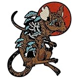ZEGINs The Zombie Mouse Patch Embroidered Applique Badge Iron On Sew On Emblem