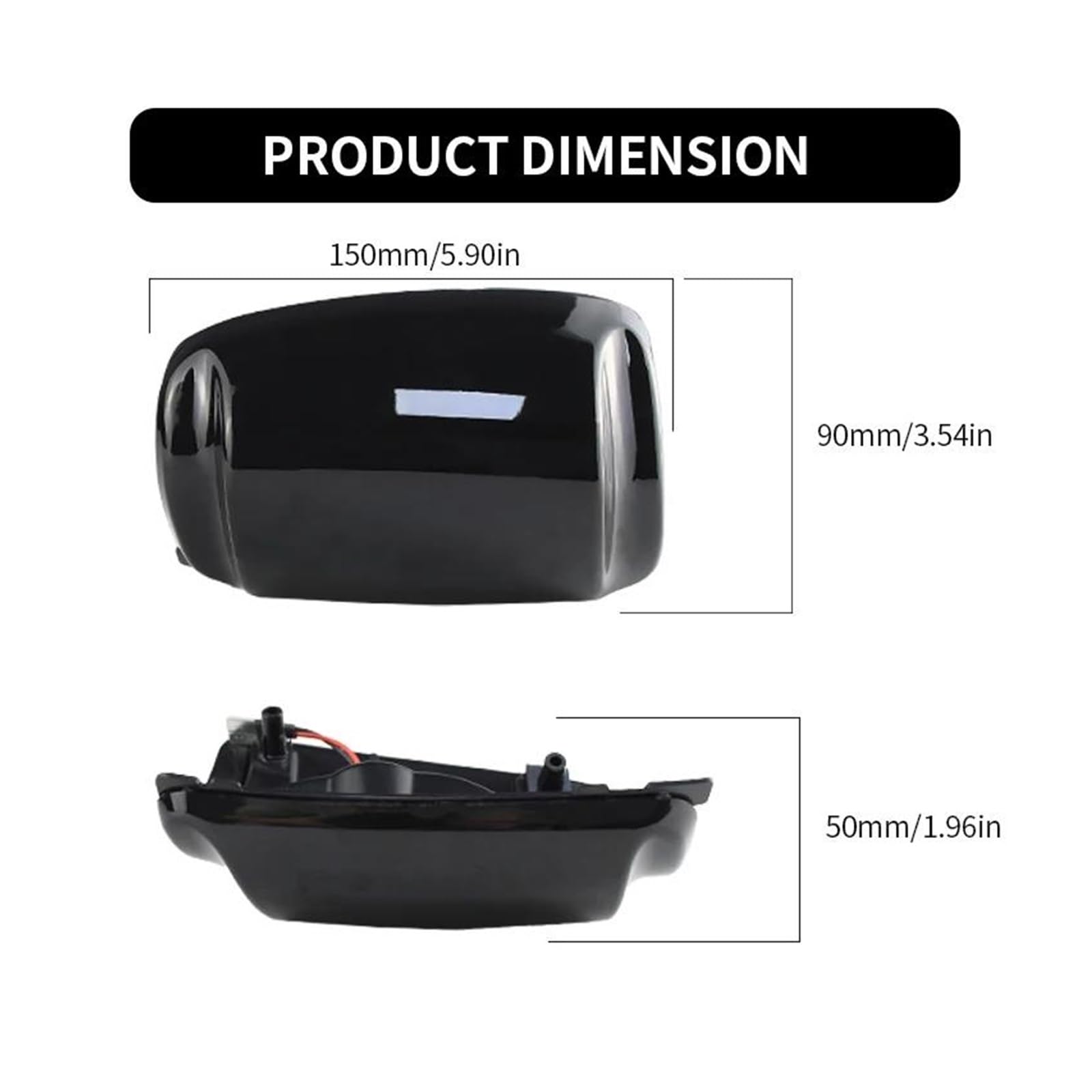 Generico Indicatore Laterale Per Ford Per Transit Mk8 Personalizzato Per TRANSIT 150 250 350HD 15-2022 Specchio Indicatori direzione laterali 1847387 BK31-13B381-AA Indicatore Direzione