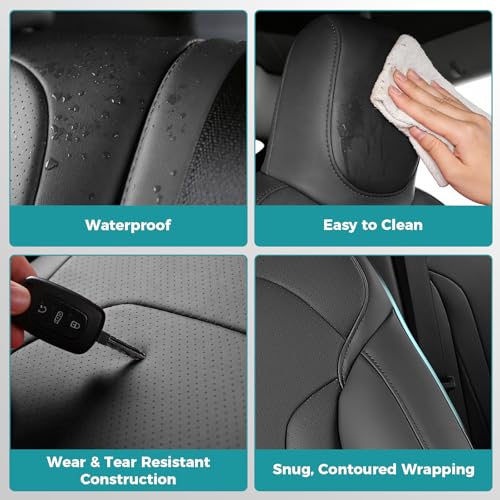 Image of Custom for Tesla Model Y Juniper Seat Covers 2025-2026 Black